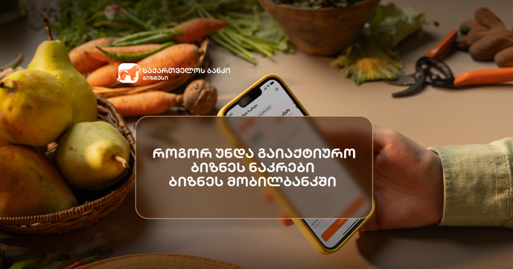 როგორ გაააქტიუროთ ბიზნეს ნაკრები მობილბანკში მარტივად?