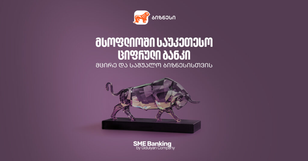 კიდევ ერთი აღიარება: საქართველოს ბანკი მსოფლიოს საუკეთესო SME ბანკია