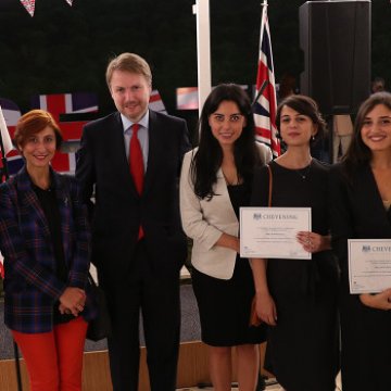 ბრიტანეთის საელჩოს ორგანიზებით ჩივნინგის სტიპენდიანტების გაცილება გაიმართა